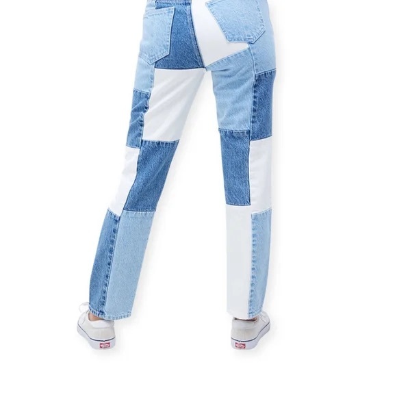 Pacsun Vintage Loose Patchwork Jeans High Waisted - Picture 6 of 13